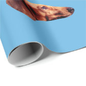 Hallo Def Blau-Packpapier Geschenkpapier (Rolleneckpunkt)