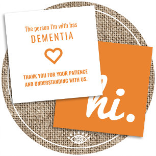Hallo Demenz und Alzheimer Geduld verteilen Karten