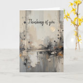 Hallo, denken Sie an Moderne Abstrakte Kunst Karte (Gelbe Blume)