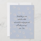 Hallo Denken Sie an Sie Terrier Grußkarte Einladung (Rückseite)