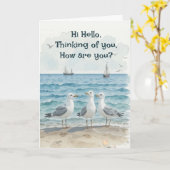 Hallo, denken Sie, wie können Sie Seagull Spaß mac Karte (Gelbe Blume)