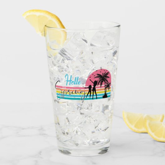 Hallo der Frühlingssalon Glas (Vorderseite Ice)
