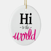 Hallo, der Name des weißen Geburtsstaates von Worl Keramik Ornament (Rechts)