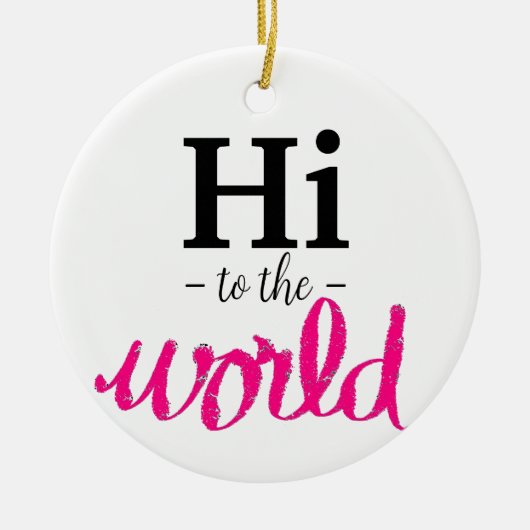 Hallo, der Name des weißen Geburtsstaates von Worl Keramik Ornament (Vorne)