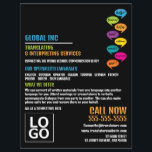 Hallo Design, Übersetzer und Dolmetscher Flyer<br><div class="desc">Hallo Design,  Übersetzer & Dolmetscher Werbung Flyer von der Business Card Store.</div>