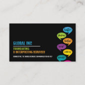 Hallo Design, Übersetzer und Dolmetscher Visitenkarte (Vorderseite)