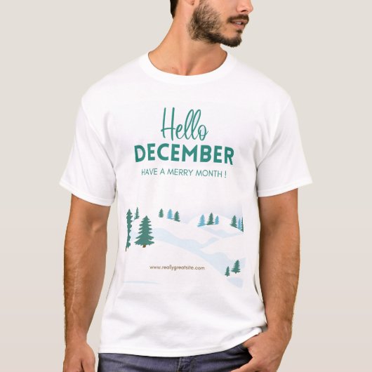 Hallo Dezember T - Shirt (Vorderseite)