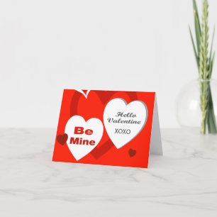 Hallo Die individuell anpassbare Valentinstag-Kart Feiertagskarte