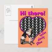 Hallo, die Rolle von Diva! Postkarte (Vorne/Hinten)