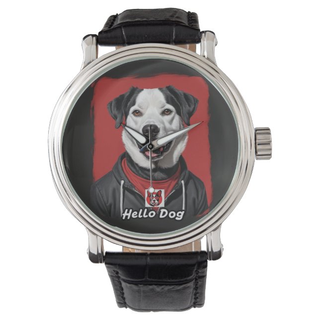 Hallo Dog Watch Armbanduhr (Vorderseite)