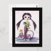 Hallo Dollies: Leela, das Puty Girl Postkarte (Vorne/Hinten)