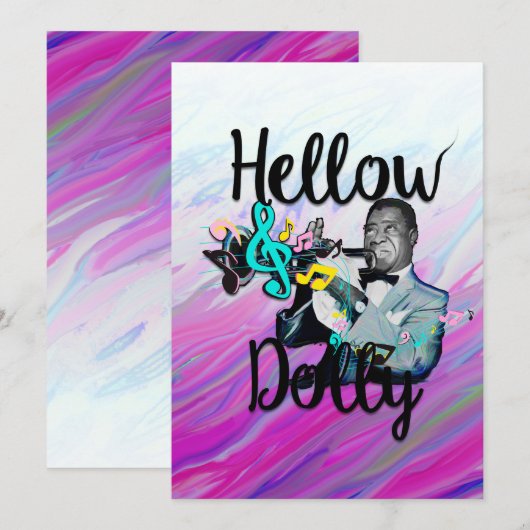 Hallo Dolly Einladung (Vorne/Hinten)