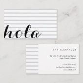 Hallo, Dolmetscher Übersetzer Professor Sprache Visitenkarte (Vorne/Hinten)