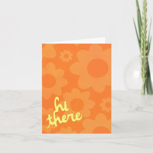 Hallo dort Anmerkungs-Karte Karte (Vorderseite)