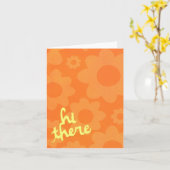 Hallo dort Anmerkungs-Karte Karte (Gelbe Blume)