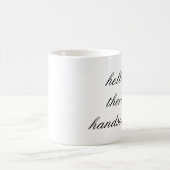 hallo dort hübsche Kaffeetasse (Mittel)