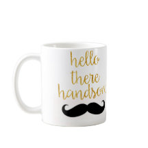 Hallo dort hübsche Schnurrbart-Tasse