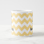 "Hallo dort hübsche" Zickzack riesige Tasse (Vorderseite)