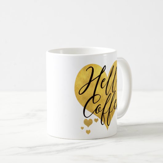 Hallo dort Kaffee Kaffeetasse (VorderseiteRechts)