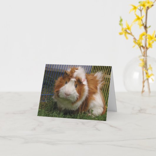 Hallo dort! (Spaßvogel) Karte (Gelbe Blume)