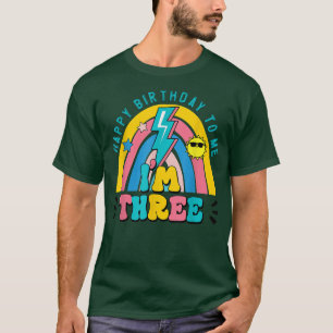 Hallo drei Regenbogen Ich bin 3 Jahre alt Geburtst T-Shirt