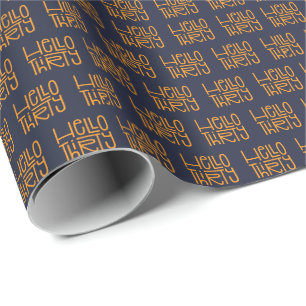 HALLO DREISSIG Moderner 30. Geburtstag Geschenkpapier