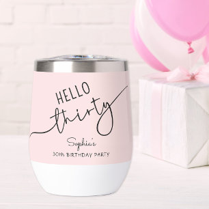 Hallo Dreißig Moderner Schriftzug 30. Geburtstag 
