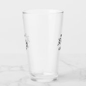 Hallo dreißigster Geburtstag Name einfach minimal Glas (Rechts)