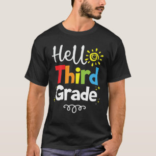 Hallo Dritte Klasse 1St Schultag Team 3RD Klasse T-Shirt