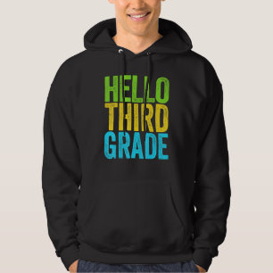 Hallo dritte Klasse 3. Klasse zurück zur Schule Hoodie
