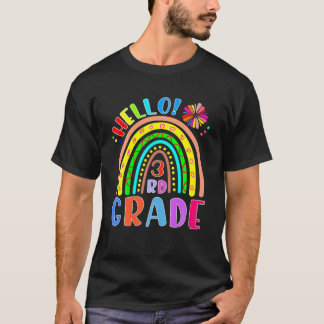 Hallo Dritte Klasse 3St Klasse Zurück zur Schule T-Shirt