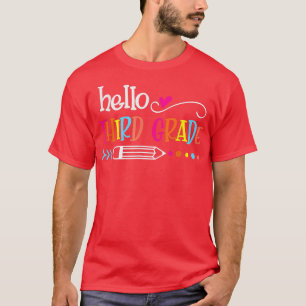 Hallo Dritte Klasse Funny 3. Klasse Zurück zur Sch T-Shirt