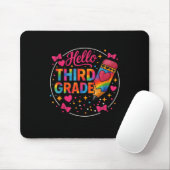 Hallo Dritte Klasse Gefärbte Krawatte Stift zurück Mousepad (Mit Mouse)