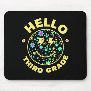 Hallo Dritte Klasse Glückliches Gesicht 3. Klasse  Mousepad