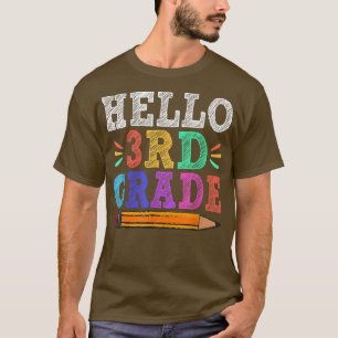 Hallo Dritte Klasse Team 3. Klasse Zurück zur Schu T-Shirt