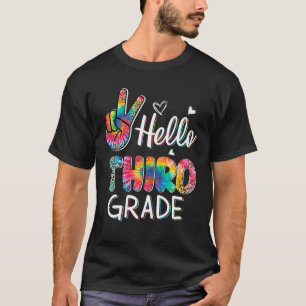 Hallo Dritter Grad Gefärbte Krawatte Leopard Cool T-Shirt