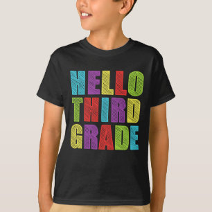 Hallo Dritter Grade Funny Zurück zur Schule T-Shirt