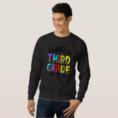 Hallo Dritter Leopard zurück zum Lehrer Sweatshirt (Vorne ganz)