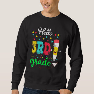Hallo Dritter schöner Grad glücklich ersten Tag de Sweatshirt