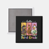 Hallo Drittklass-Shirt Magnet (Vorderseite/Rückseite)