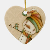 Hallo Drossel - Keramik-Verzierung Keramik Ornament (Vorne)