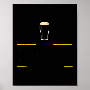 Hallo Dunkelheit alter Freund irisches Bier St. Pa Poster