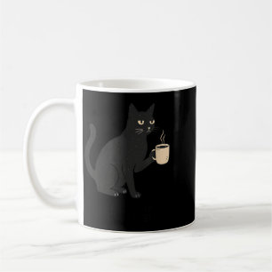 Hallo Dunkelheit alter Freund Katze und Kaffee Hal Kaffeetasse