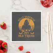 Hallo Dunkelheit Alter Freund Sensenmann Orange Mo Serviette (Beispiel)