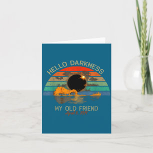 Hallo Dunkelheit alter Freund Total Design Karte