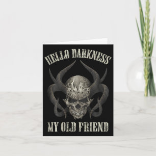 Hallo Dunkelheit Mein alter Freund Demon Skull Hor Karte