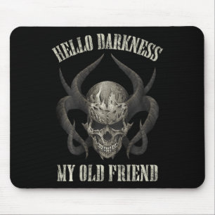 Hallo Dunkelheit Mein alter Freund Demon Skull Hor Mousepad