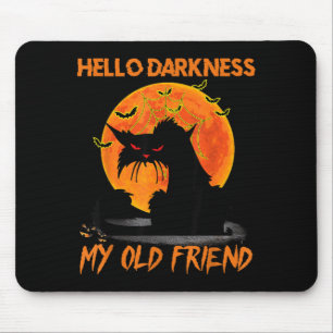 Hallo Dunkelheit mein alter Freund Halloween Schwa Mousepad