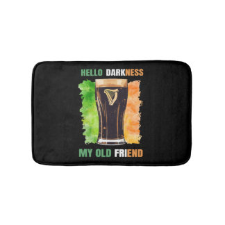 Hallo Dunkelheit Mein alter Freund Irish Stout Badematte