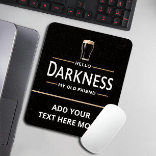 Hallo Dunkelheit mein alter Freund Lustiger St. Pa Mousepad